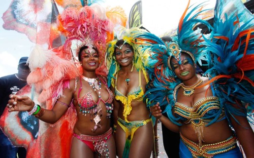To The Extreme Left Is Actress Tatyana Ali, For Carnival 2013!